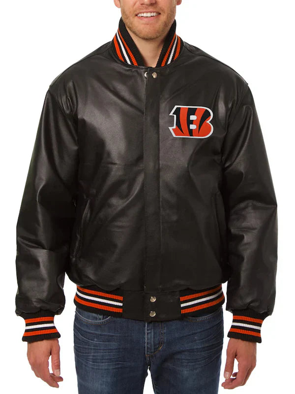 Buy Cincinnati Bengals Leather Jacket