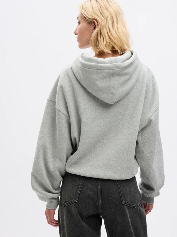 Buy Gap Cropped Hoodie In Grey