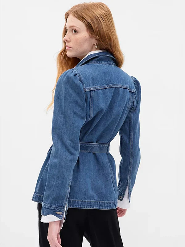 Buy Gap Factory Puff Sleeve Denim Jacket