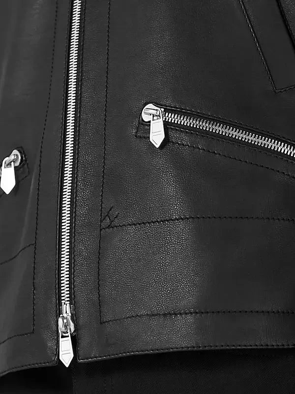 Buy Hermès Leather Bomber Jacket