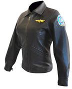 Buy Kelly McGillis Bomber Leather Jacket Men