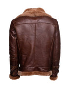 Buy Mens B3 RAF Brown Leather Flight Bomber Jacket