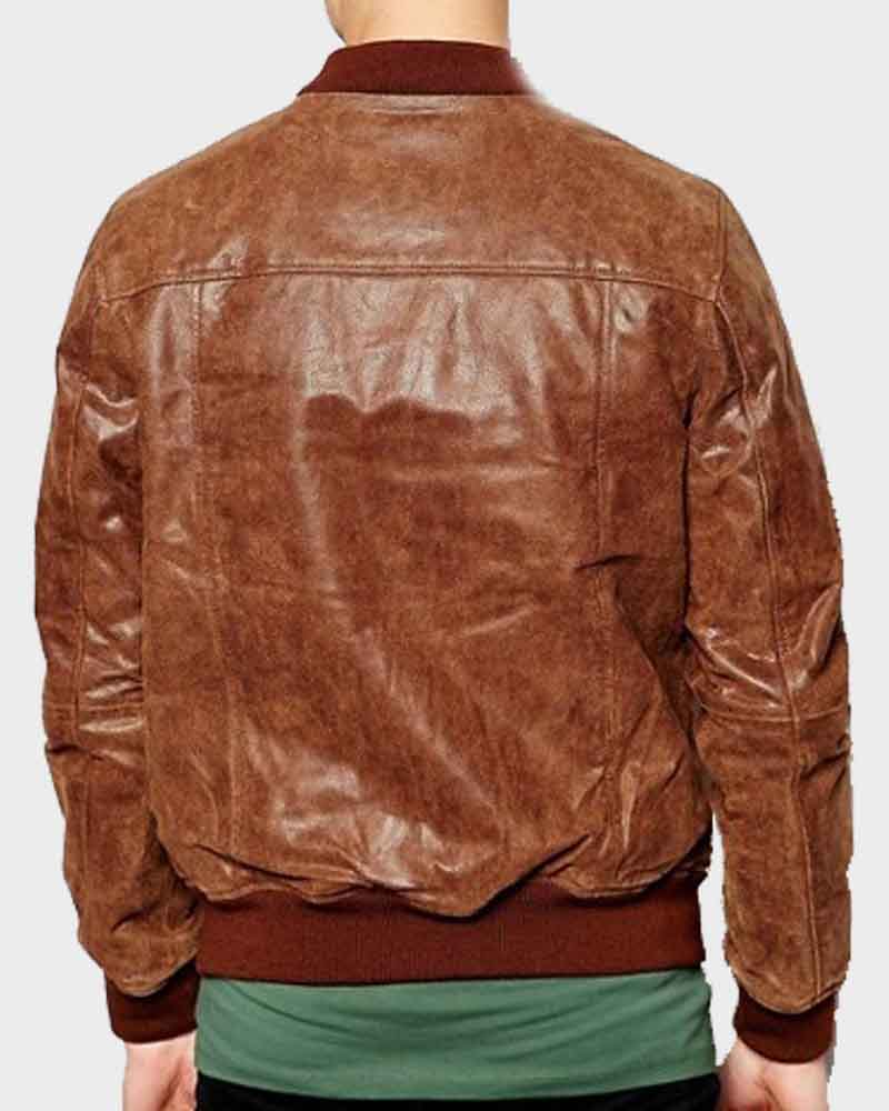 Buy Mens Dark Brown Bomber Jacket