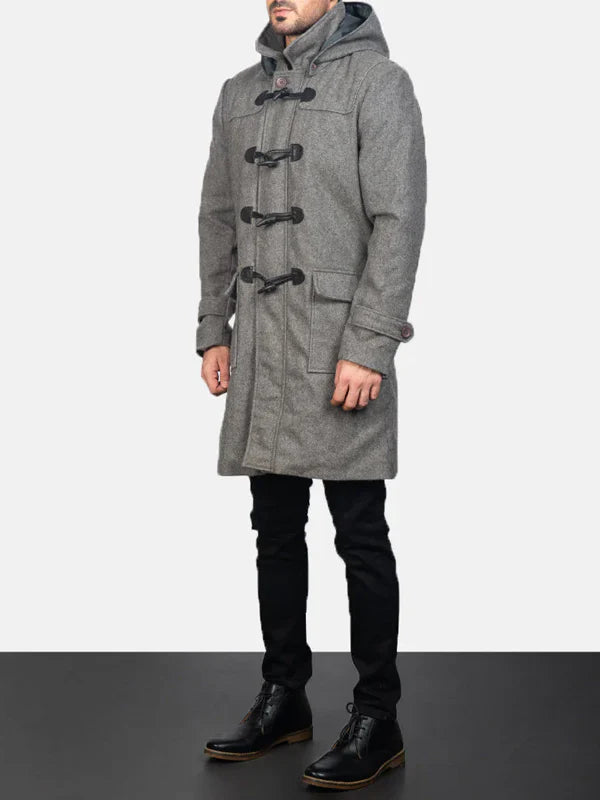 Buy Mens Grey Duffle Coat