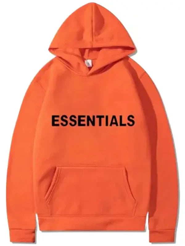 Buy Orange Essentials Hoodie