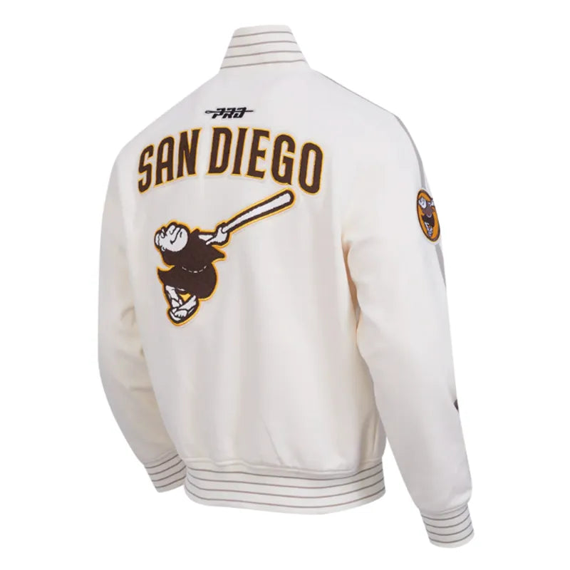 Buy San Diego Padres Logo Game Day Eggshell Jacket