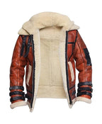 Buy Sheepskin RAF Aviator B6 Waxed Bomber Shearling Jacket