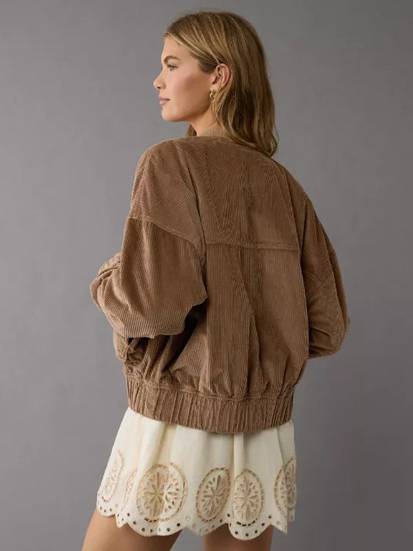 Buy-Womens-Oversized-Brown-Corduroy-Jacket-Back
