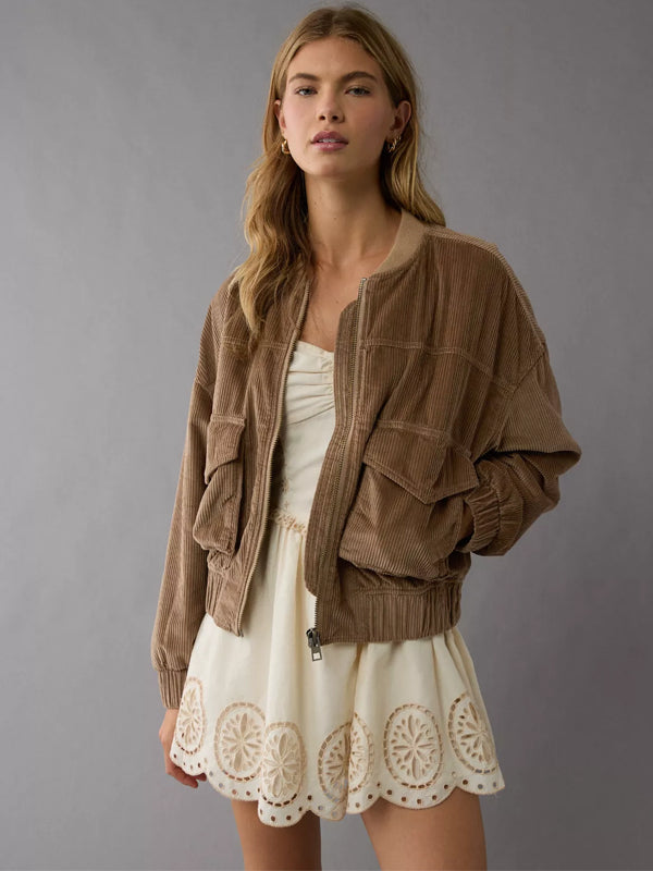 Buy-Womens-Oversized-Brown-Corduroy-Jacket
