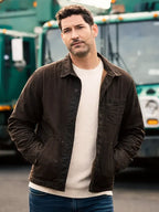CIA S01 Tom Ellis Brown Cotton Jacket