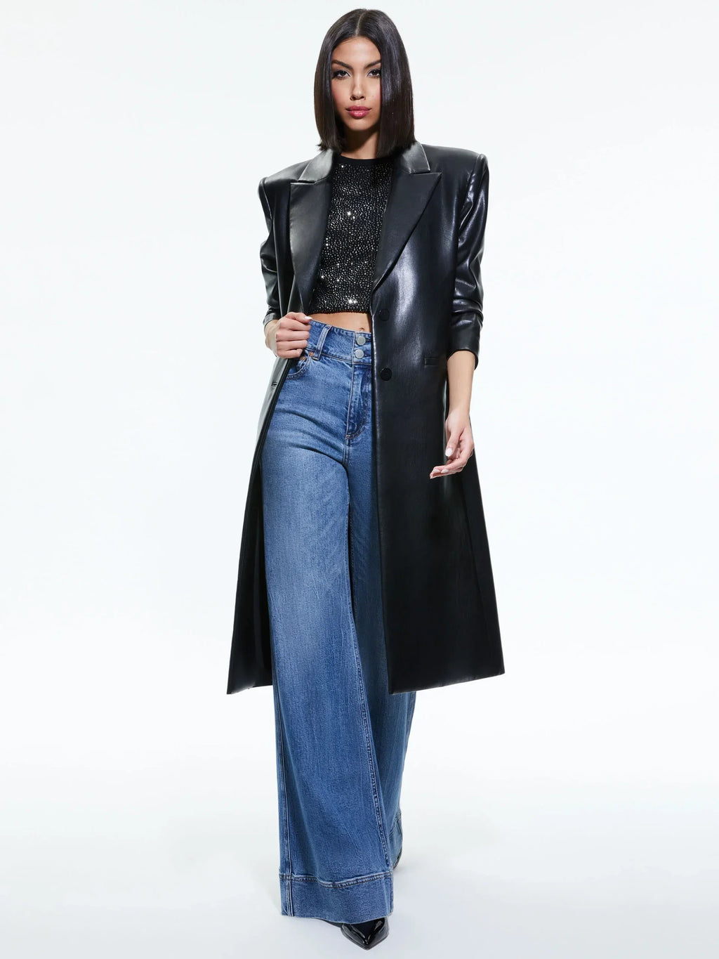 Alice-And-Olivia-Leather-Coat