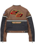 Cactus Jack Brown Leather Jacket