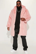 Caputo-Faux-Mink-Faux-Fur-Long-Coat-In-Pink