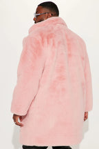 Caputo-Pink-Faux-Mink-Faux-Fur-Long-Coat-Back