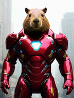 Capybara Iron Man Suit