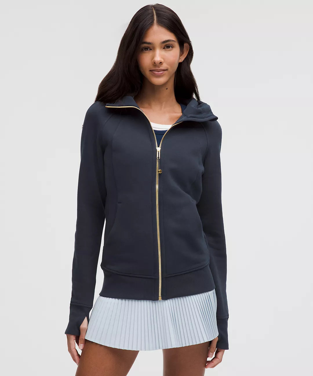 Casual Scuba zip hoodie, women