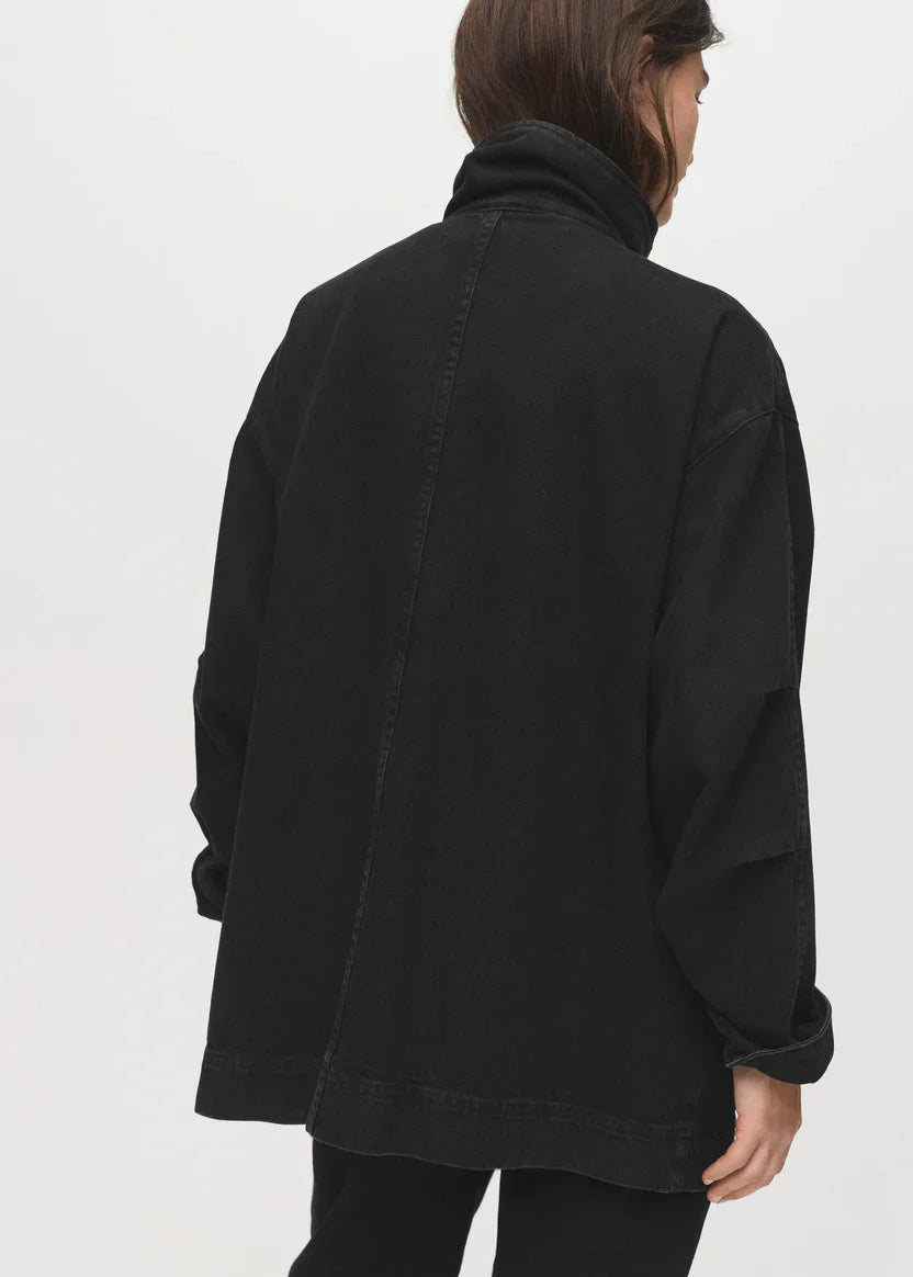 Black Denim Barn Jacket Women