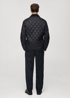 Casual men���s quilted jacket