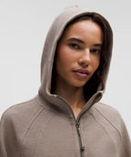 Casual oversized zip-up hoodie
