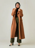 Casual wool long coat