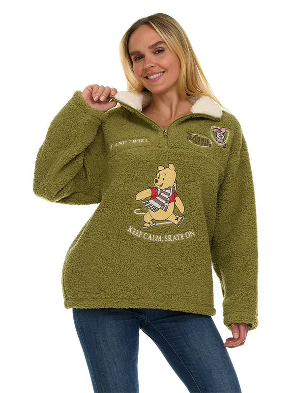 Character-Winter-Sherpa-Quarter-Zip-Pullover-Jacket-For-Womens