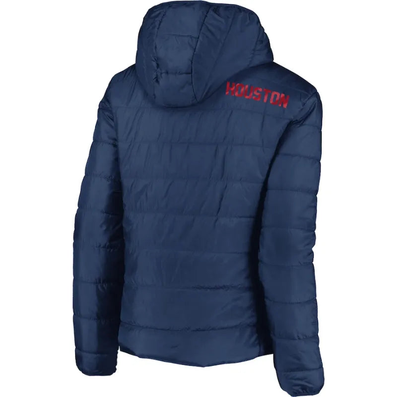 Chariot Houston Texans Navy Blue Puffer Hooded Jacket For Sale