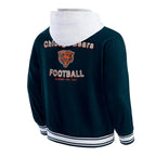 Chicago Bears Navy Cotton Hooded Jacket For Sale