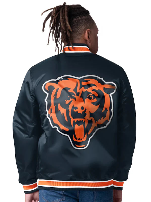 Chicago Bears Satin Jacket For Sale