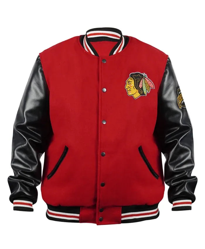 Chicago-Blackhawks-Campbell-Varsity-Jacket-front