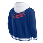 Chicago Cubs Royal Cotton Hooded Jacket For sale