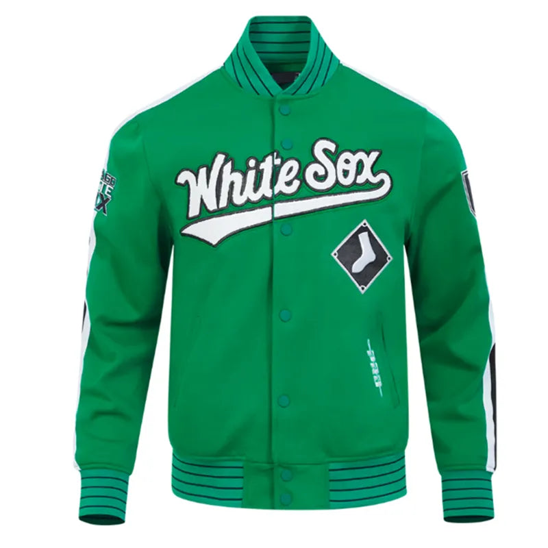 Chicago White Sox Current Logo Game Day Green Black Jacket For Sale