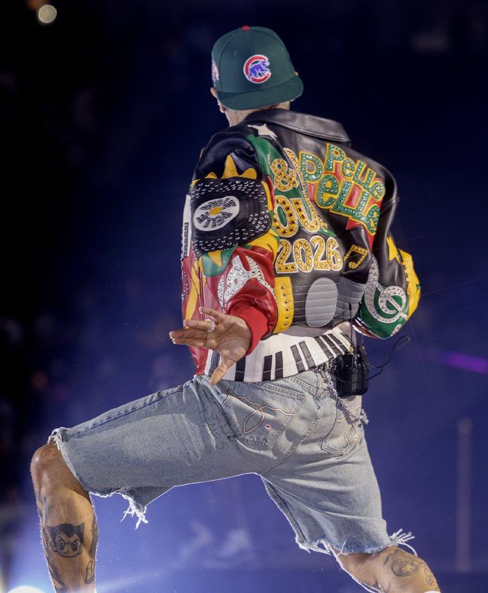 Chris Brown R&B Tour 2026 Leather Bomber Jacket