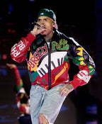 Chris Brown R&B Tour 2026 Leather Bomber Jacket