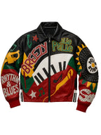 Chris Brown R&B Tour 2026 Leather Bomber Jacket