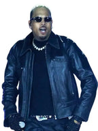 Chris Brown The R&B Tour 2026 Black Leather Jacket
