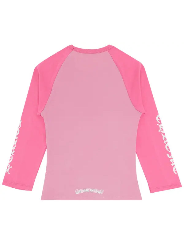 Chrome-Hearts-Dagger-Long-Sleeve-Tee-In-Pink
