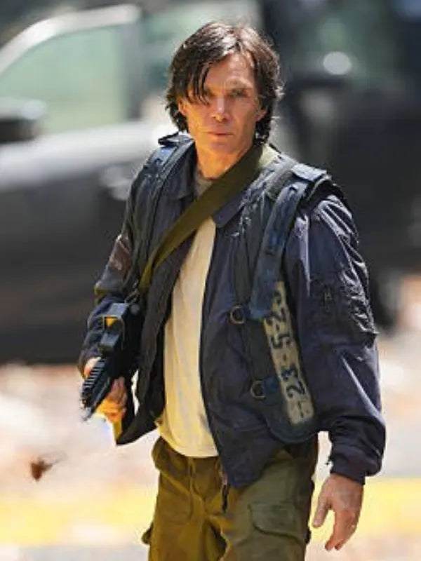 Cillian Murphy set of “A Quiet Place Part III” In NYC 2026 Jacket