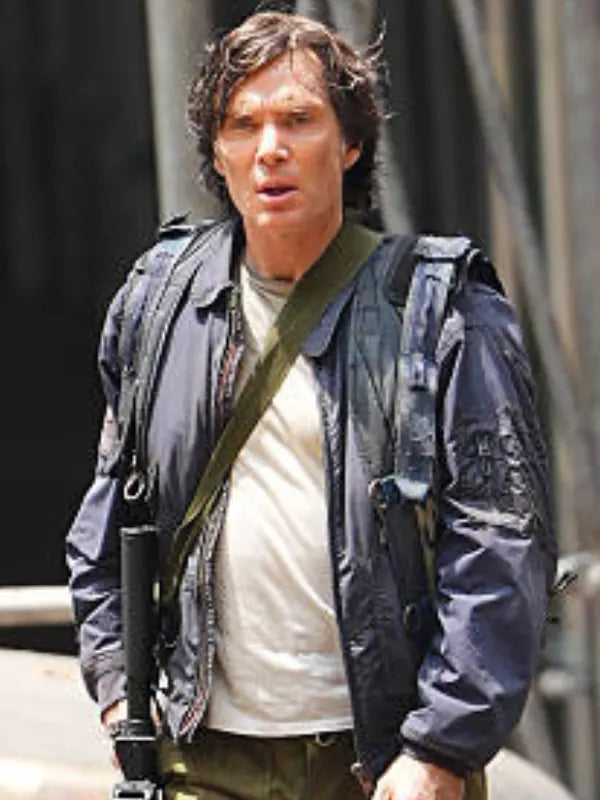 Cillian Murphy set of “A Quiet Place Part III” In NYC 2026 Jacket
