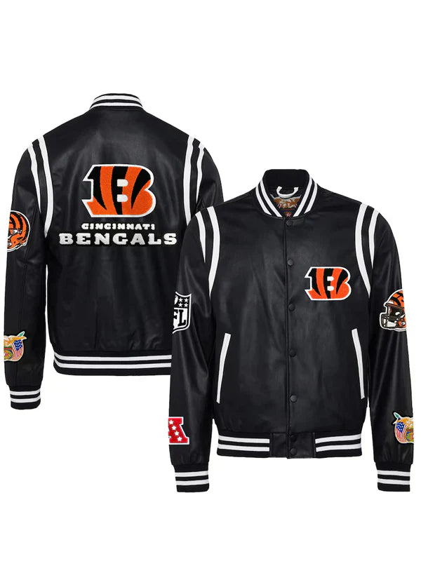 Cincinnati Bengals Leather Jacket For Sale