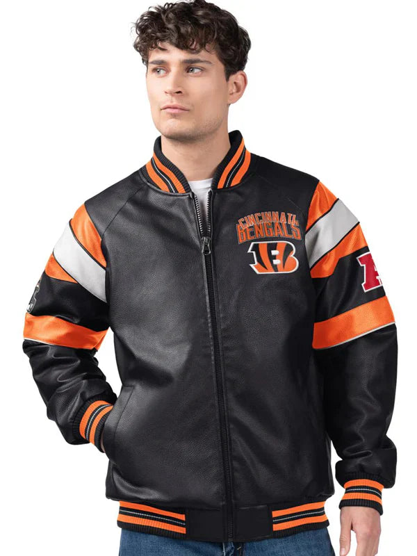 Cincinnati Bengals Leather Jacket