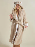 Classic-Womens-Luxury-Beige-Robe-Snow-Leopard