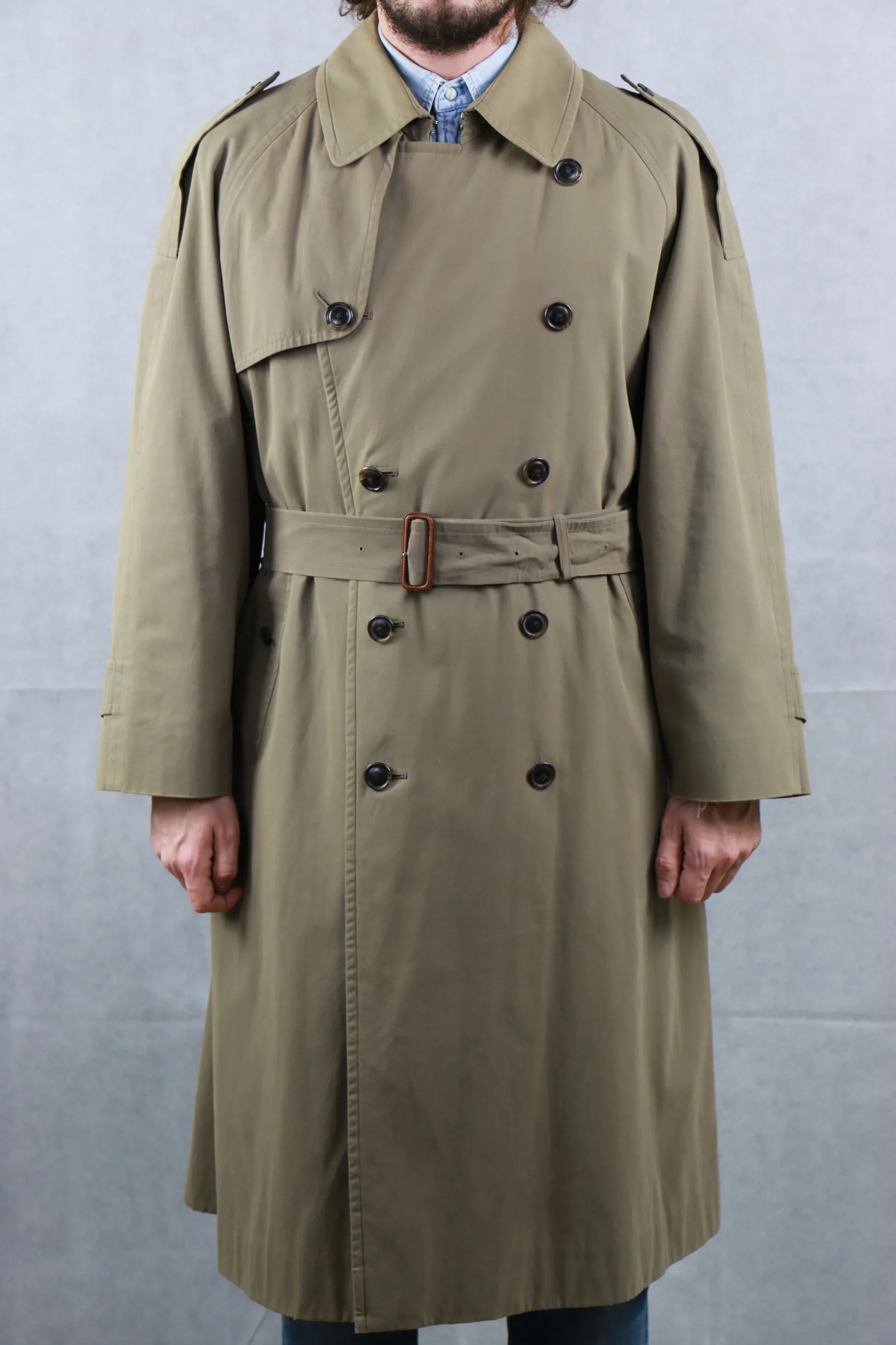 Classic Burberry trench front view