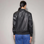 Leather Bomber Jacket Women