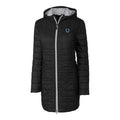 Clawson Indianapolis Colts Black Puffer Long Coat