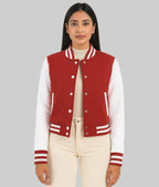 Clementine-Red-White-Varsity-Jacket-Front