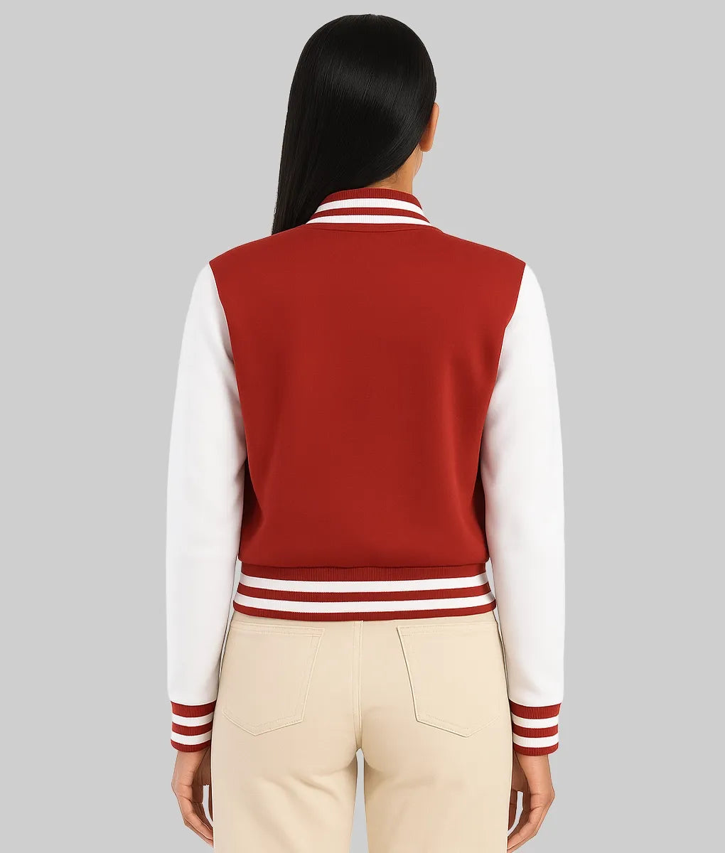 Clementine-Red-White-Varsity-Jacket