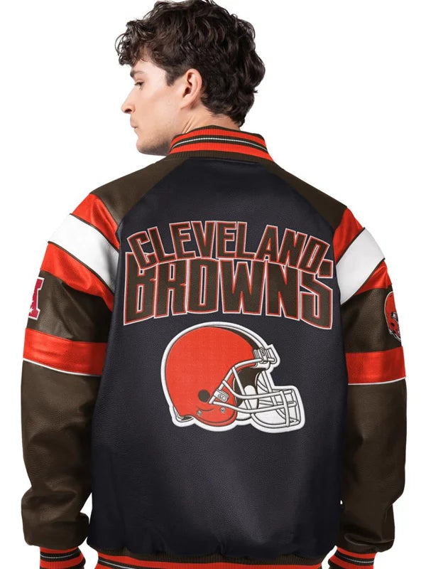 Cleveland Browns Leather Jacket For Sale