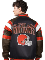 Cleveland Browns Leather Jacket For Sale
