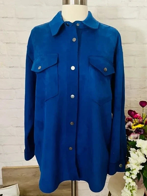 Cobalt-Blue-Zara-Suede-Jacket