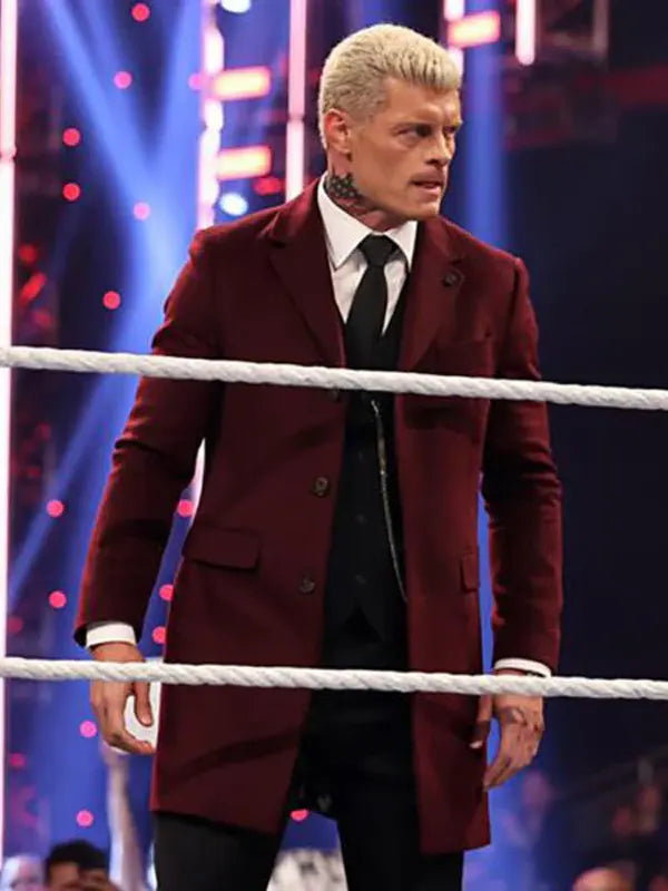 Cody Rhodes American Nightmare Red Trench Coat